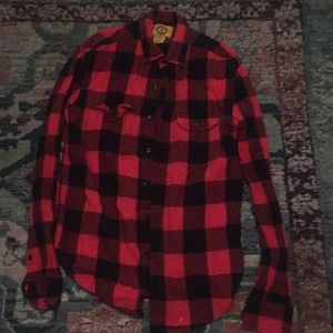 Boys red button shirt